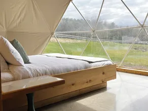 Mi-clos - luxury pods with private jacuzzi and sauna - Chambre