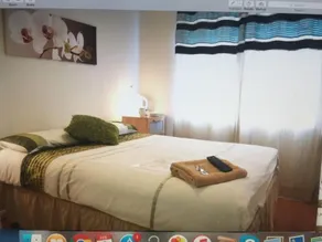 Chambre familiale pour 3 personnes avec 1 lit double et 1 lit simple Rez-de-chaussée Douche privée - Chambre