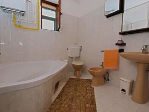Kinderfreundliches Apartment mit Grill | Meerblick - Badezimmer