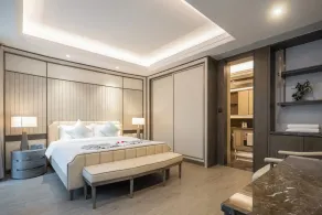 Sanya Haitang Bay Renguan Pool Villa Hotel -100 meters from the beach, adjacent to Atlantis Water World and duty free shops - Chambre