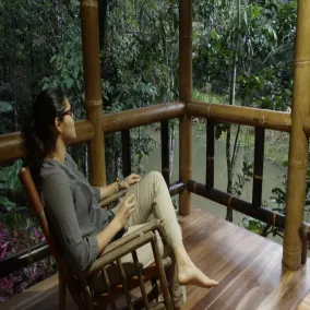 Macaw Lodge  - Ausblick vom Zimmer