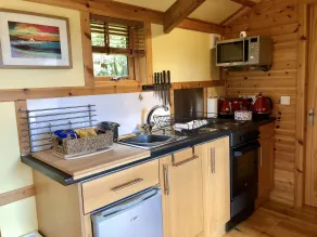 Rashfield Sheilings - Romantic Riverside Lodges near Dunoon & Pucks Glen - Private kitchen