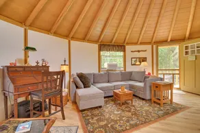 Unique Yurt Cabin Experience in Woods w/ Hot Tub - Interior