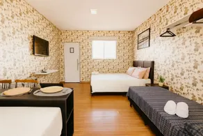 OLÍMPIA APARTS POUSADA apartamentos com cozinha e banheiro privativo PISCINA AQUECIDA - Room