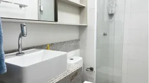 Mar de Campas - Flats a 100m da Praia de Tamandaré - Badrum