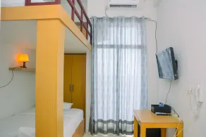 Minimalist Studio Dave Apartment for 2 Pax By Travelio - Room