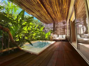Hotel Shibari - Restaurant & Cenote Club - Ausblick vom Zimmer