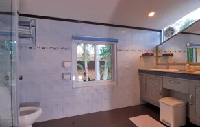 Beachfront Oasis with Private Pool and Jacuzzi on Samuis Bang Por Beach - Bathroom