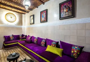 RIAD LA GAZELLE DU SUD - Coin salon dans le hall