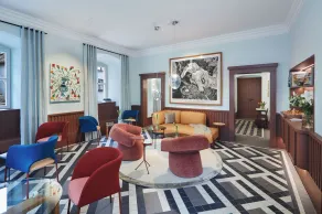 Engelwirt Hotel & Apartments - Siddeområde i lobbyen