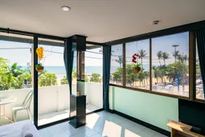 Happy Jomtien - Direct Beach Access, Sea View & Central Location - Vue de la chambre