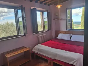 House with private garden in the Crete Senesi - Værelse