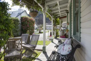 Settlers Cottage Motel - Ausblick vom Zimmer