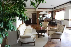 Hotel Carpatia Bieszczadzki Gościniec - Siddeområde i lobbyen