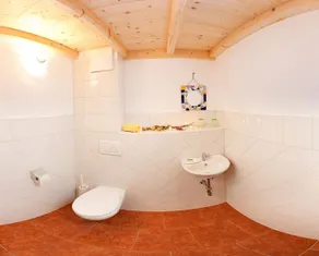 Schloss Saalhof- Schlossflair, Wellnessauszeit, Bauernhofleben, Familienzeit im historischen Apartment zentral zwischen Zell am See und Saalbach-Hinterglemm - Salle de bain