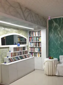 Studio avec terrasse, barbecue et jardin | Vue piscine - Équipements de la chambre