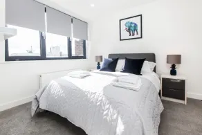 Luxury One Bedroom Serviced Apartment in the Heart of Bedford - Værelse