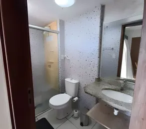 Terrazzo Flat Apto 112 em PontaNegra - Baño