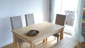 Ferienwohnung Steinwald Ausläufer mit Blick auf Kösseine - In-room dining