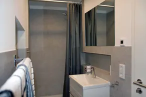 Cube-House Ferienhaus in Franken - Badezimmer