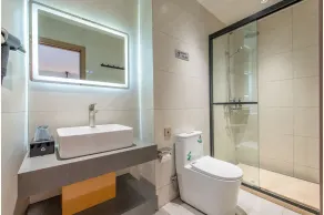 Mant International Hotel Ancient Whampoa Anchorage Scenic Spot Canton Fair Complex Branch - Free Deliver Service to Guangzhou Baiyun International Airport & Free Shuttle Bus to Canton Fair Complex During Canton Fair Period - Baño