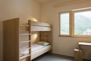 Saas-Fee wellnesshostel4000 - Vue de la chambre