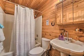 Cozy Blue Ridge Mountain Cabin on 18 Acre Lot - Badeværelse