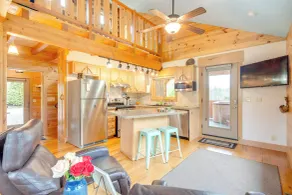 ‘Sawyer’s Cabin’ w/ Hot Tub in Blue Ridge Mtns! - Interior