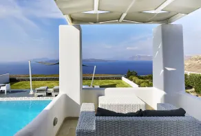 Santorini Princess Presidential Suites - Vue de la chambre