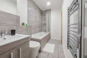 Modern Leicester 1-Bed Fast Wi-Fi - Badrum