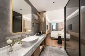 Platon International Apartment - Lunjiao Metro Station Store - Badeværelse