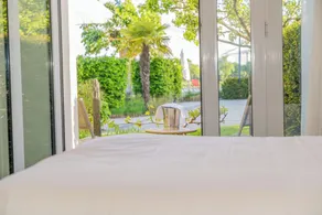 Les 3 Lieux - Hôtel, Restaurant, Espace sensoriel - Vue de la chambre