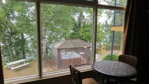 Auberge des Berges - Vue de la chambre