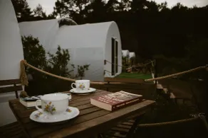 Evergreen Glamping - Utsikt fra rommet