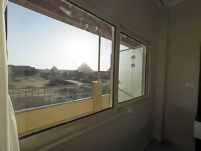 AKHNATON Pyramids View Hotel With Rooftop Access & free airport pickup - View from room