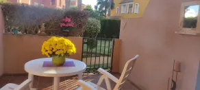 Ground floor naturist studio with terrace - Balkong