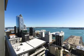 Auckland Harbour Suites - Ausblick vom Zimmer