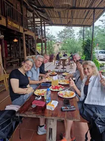 Lan's Homestay Ban Gioc Waterfall - Restaurante