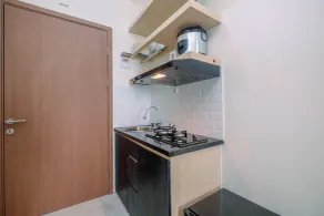 Comfy And Stylish Studio Podomoro Golf View Apartment By Travelio - Privat køkken