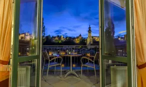 Hotel Burgblick, bei Burghausen - Udsigt fra værelset
