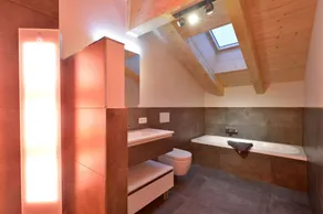 Familienfreundliches Ferienhaus mit Grill, Sauna und Garten | Haustierfreundlich - Badezimmer