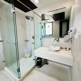 Qotel Signature Lavish Inn Rajouri Garden - Bathroom