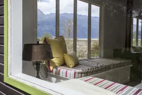 Mareas Ralun Lodge - Ausblick vom Zimmer