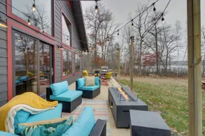 Modern Lakeside Chalet on Crow Wing Chain w/ Dock! - Interior