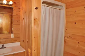 Tranquil Timbers Yurt 3 - Badeværelse