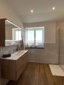 Ferienwohnung Watt'n Ausblick - Badezimmer