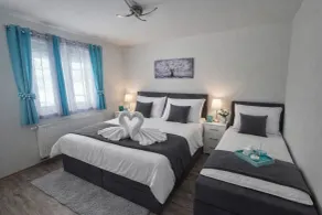 Plitvice Cozy and Modern Blue Apartament With Sauna - Værelse