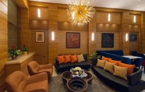 Appart-hotel Marrakech Inn - Coin salon dans le hall