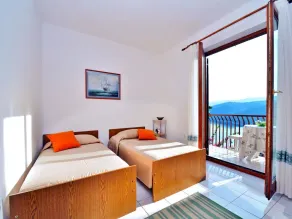 Familienfreundliche gemütliche Wohnung mit Grill und Terrasse | Neben dem Strand - Ausblick vom Zimmer