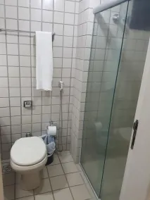 Bellagio Ponta DAreia Flat Economico Beira Mar Ferreira Hospedagens - Bathroom